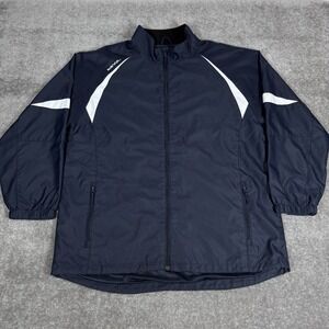 Kewl‎ Jacket Men's XL Navy Blue Full Zip Team Issued Windbreaker